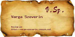 Varga Szeverin névjegykártya